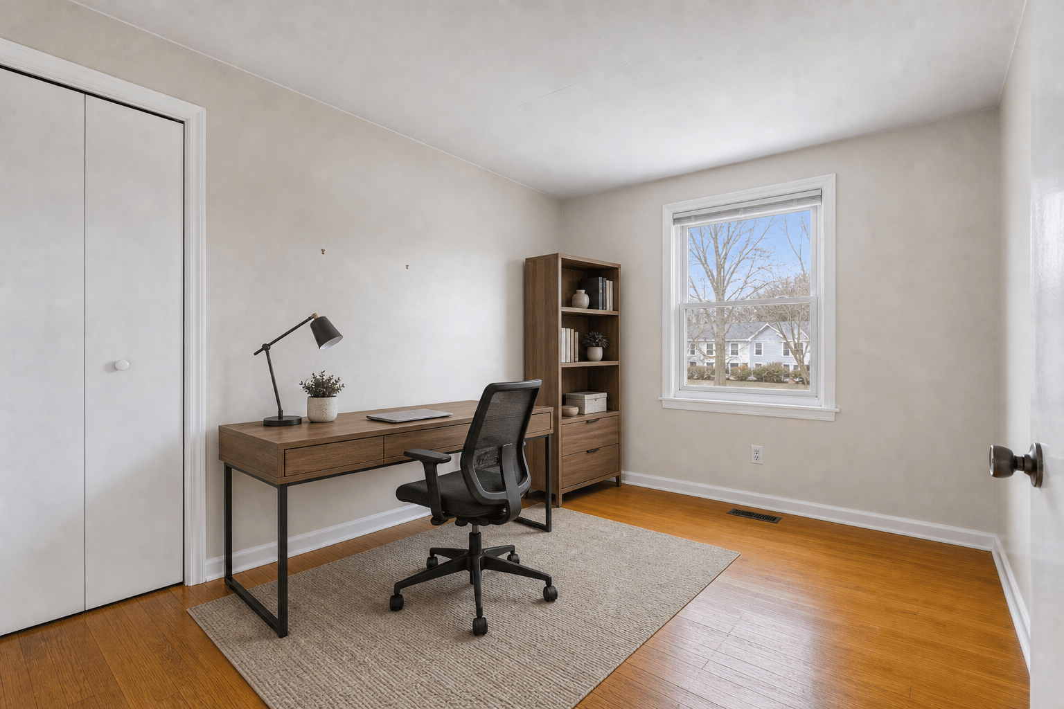 Home office virtually staged for a REimagineHome alternative comparison