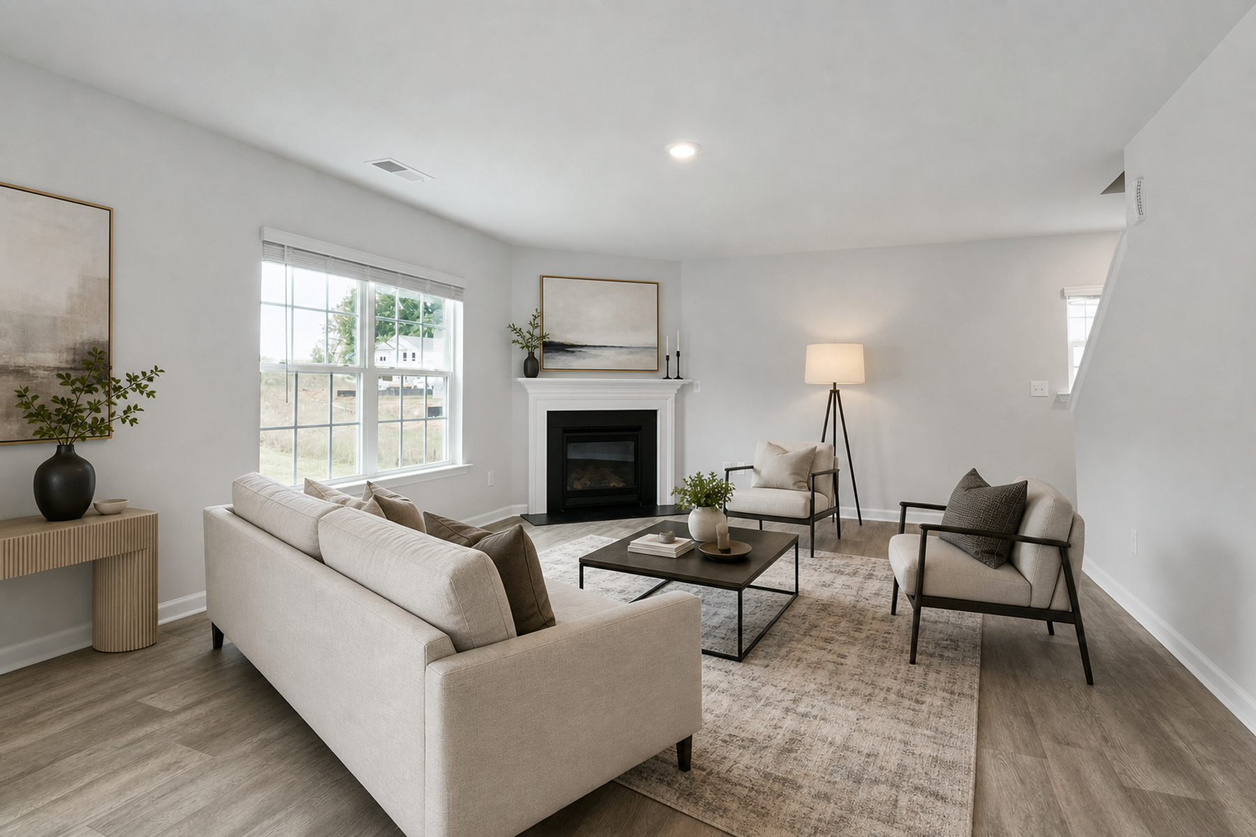 Living Room after staging